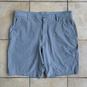 FootJoy Shorts Mens 36 Gray Lightweight Performance Golf Chino 9" Inseam Stretch